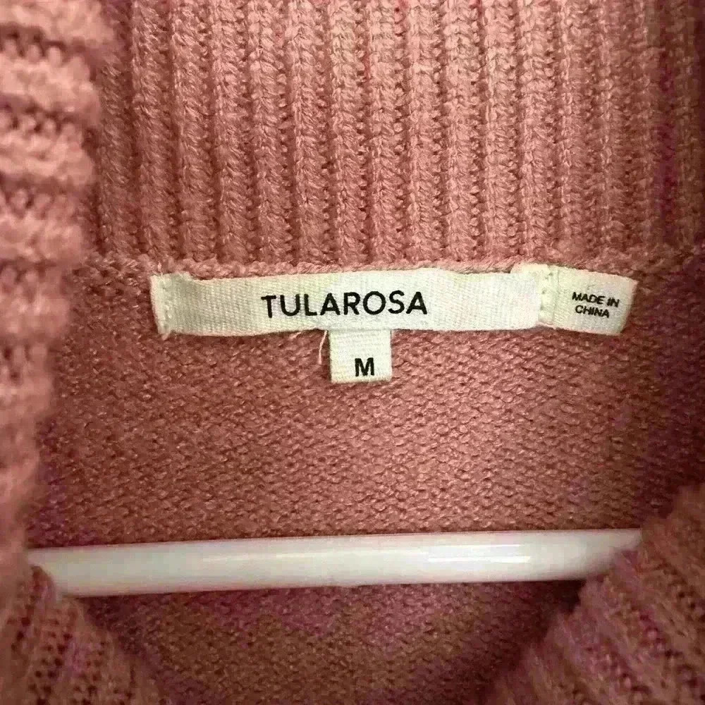 Tularosa Revolve Marsha Sweater Puff Sleeve Mini Dress Pink Size M - Picture 4 of 6